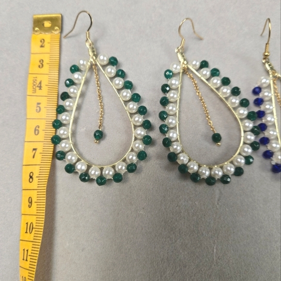 Handmade teardrop earrings - Picture 1 of 5